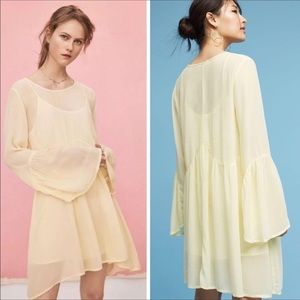 Lacausa spring dress boho yellow flowy